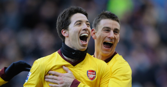 Wenger backed to stay by Nasri and Koscielny