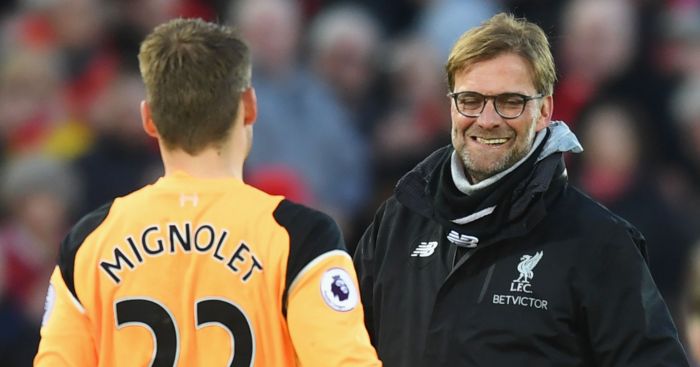 Klopp (kind of) compares resurgent Mignolet to Neuer