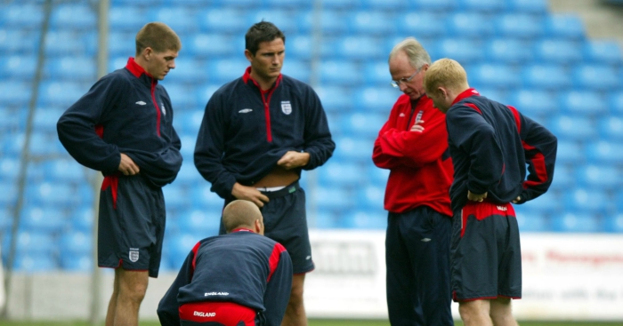 Sven discusses accommodating Gerrard, Lampard, Scholes
