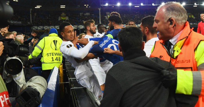 Police probing Goodison fracas, UEFA may act too
