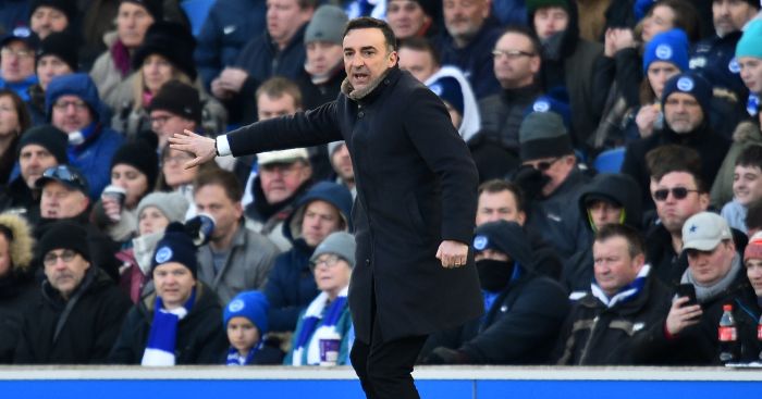 Carvalhal admits attacking gamble backfired on Swansea