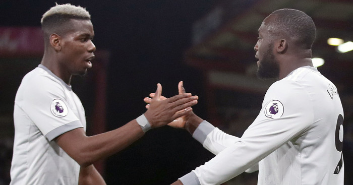 Paul Pogba Romelu Lukaku Manchester United