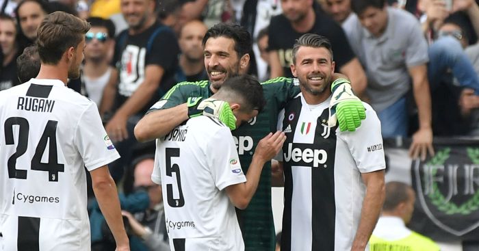 Buffon signs off at Juventus with win, waves farewell