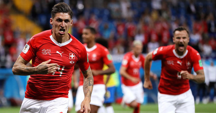 Brazil 1-1 Switzerland: Zuber header earns Swiss a point