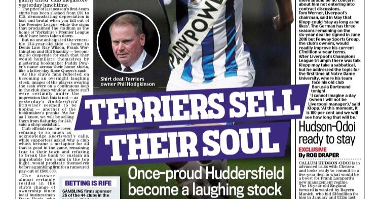 Huddersfield charged by FA over pre-season shirt stunt