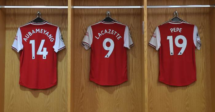 Pierre Emerick-Aubameyang Nicolas Pepe Alexandre Lacazette Arsenal