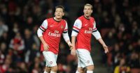 Mesut Ozil Nicklas Bendtner Arsena