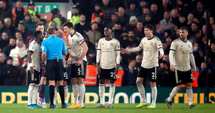 Man Utd fined £20,000 for player conduct in Liverpool defeat