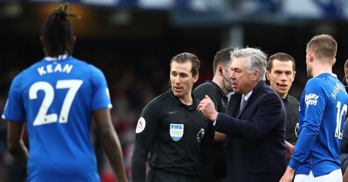 Ancelotti laughs off red card in Man United draw