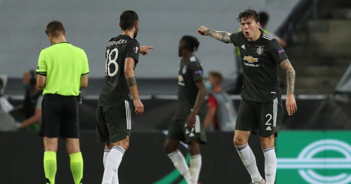 Fernandes explains on-pitch row with Lindelof in Man Utd loss