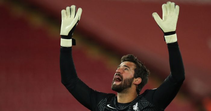 Injury boost for Liverpool as Brazil physio reveals Alisson return