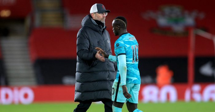 Sadio Mane Jurgen Klopp Liverpool
