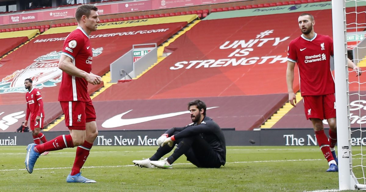 Pundit claims ‘terrified’ Liverpool won’t make the top four