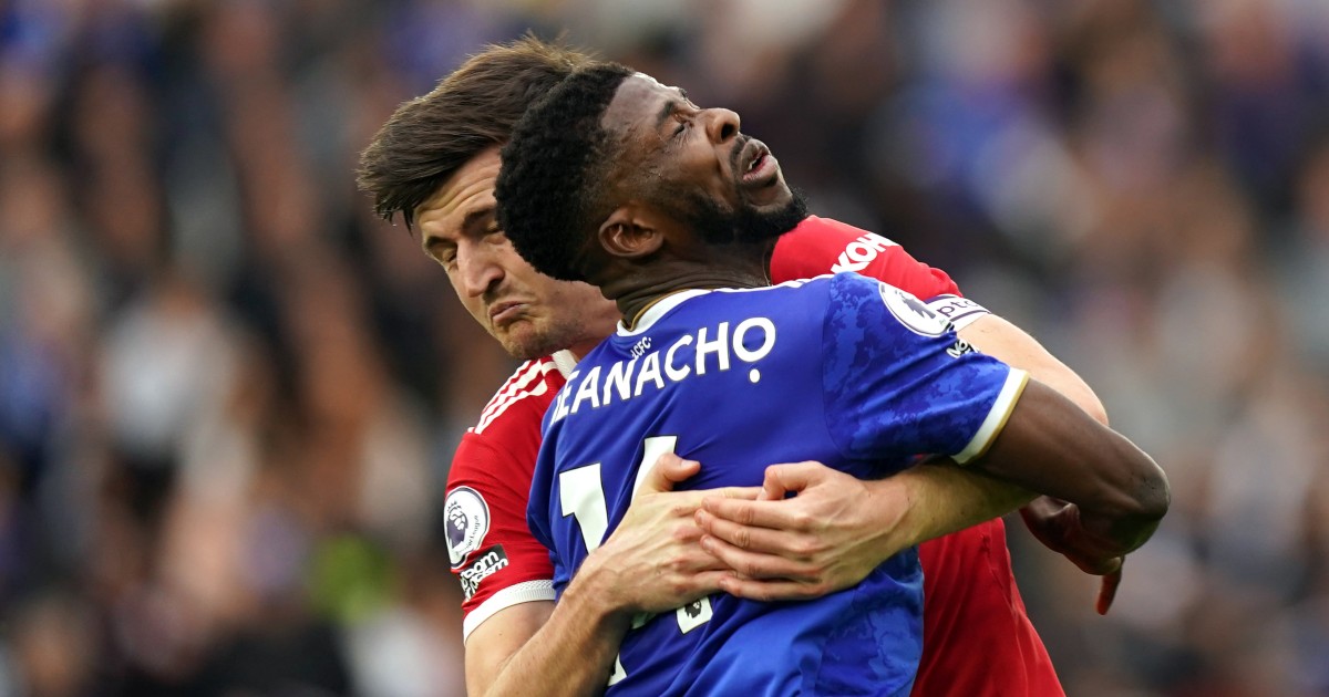 Harry Maguire and Kelechi Iheanacho