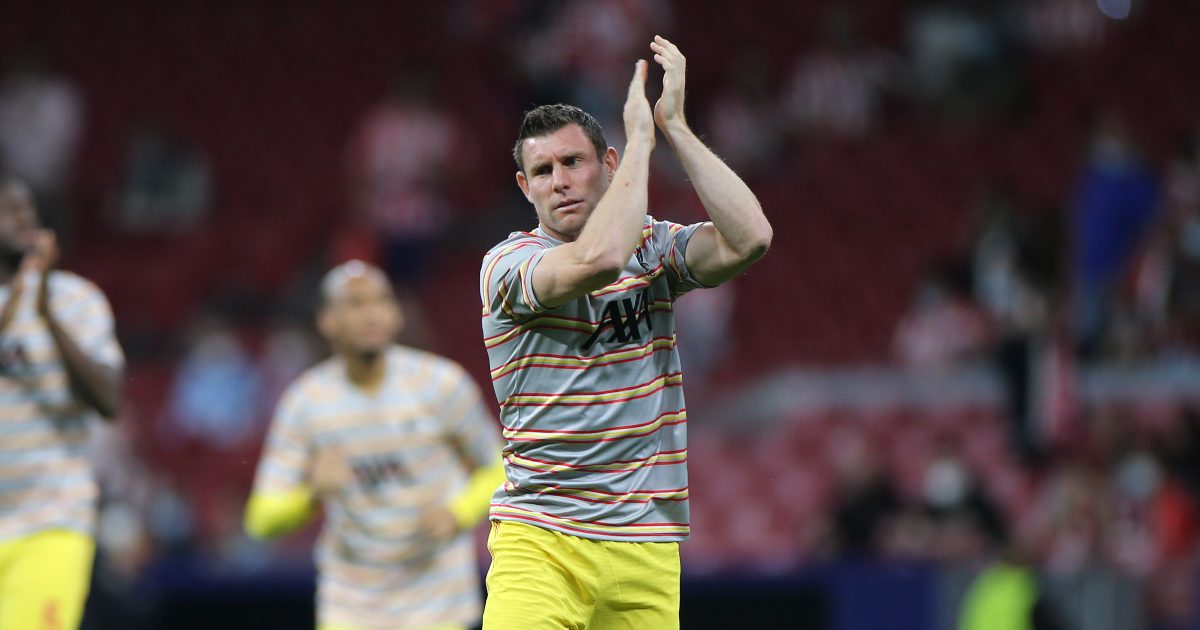 Liverpool midfielder James Milner