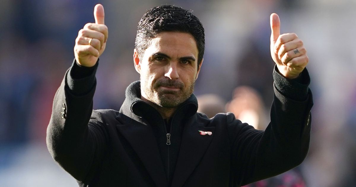 Arteta is pleased with Arsenal after their win against a 'tough' Leicester team