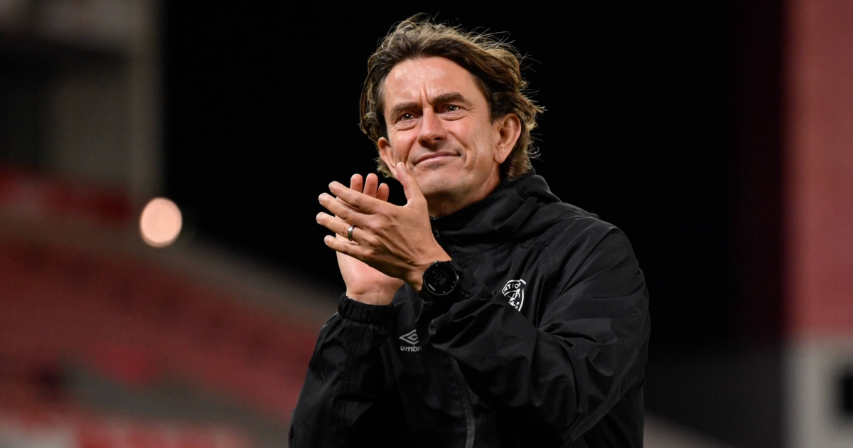 Brentford manager Thomas Frank