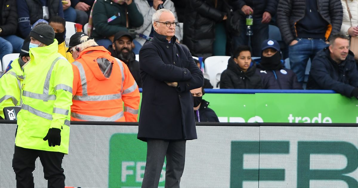 Claudio Ranieri watches his players