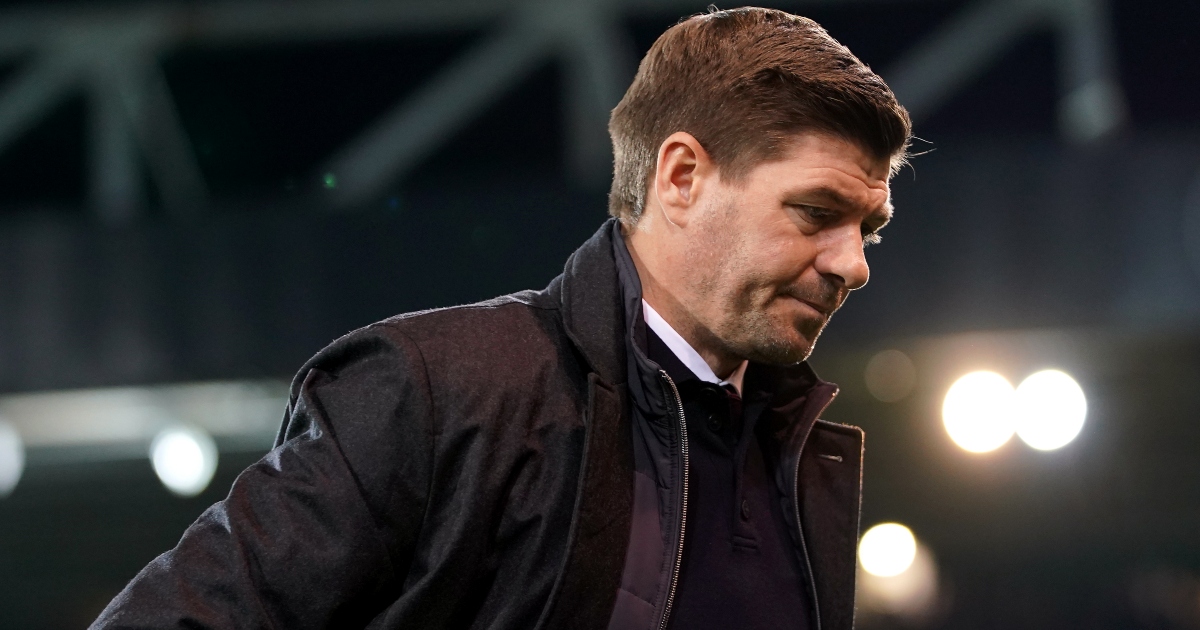 Steven Gerrard before a match