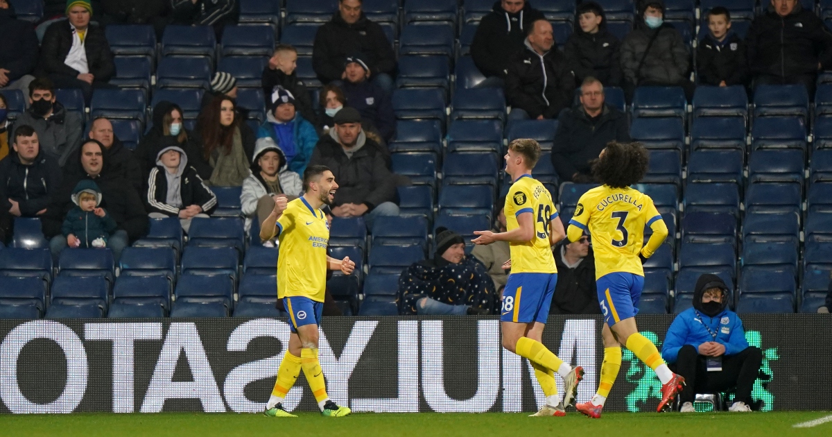West Brom 1-2 Brighton: Seagulls win in extra-time to avoid upset