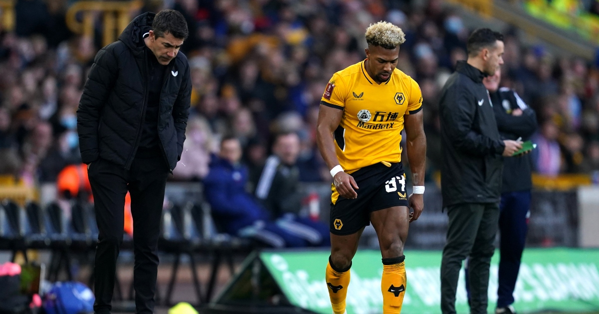 Wolves boss Bruno Lage and winger Adama Traore