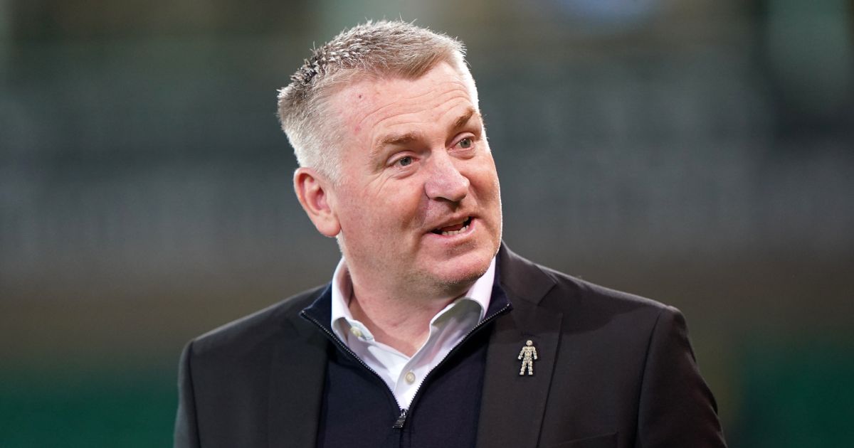 Norwich City boss Dean Smith smiles