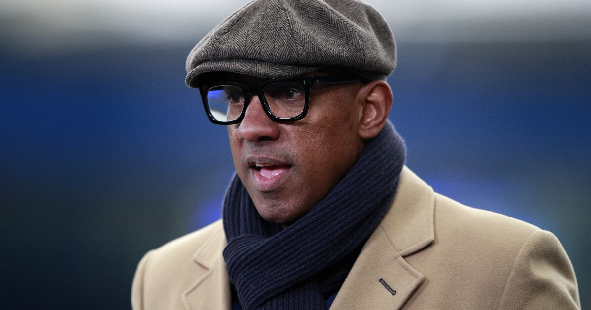 Dion Dublin during a BBC broadcast