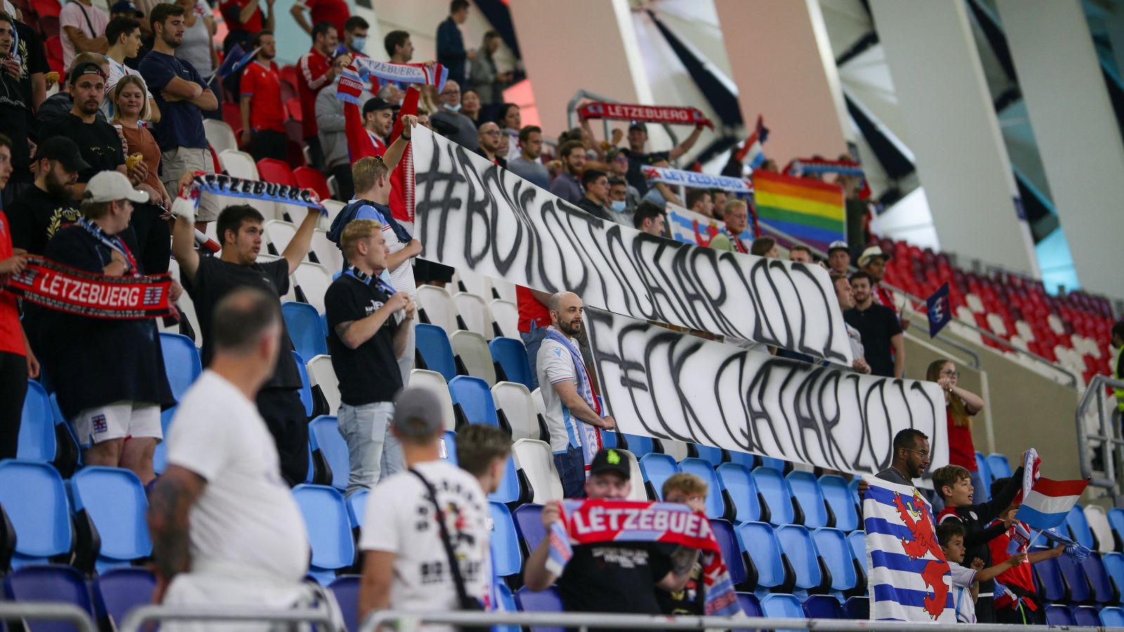 ‘Not acceptable’ for Qatar officials to confiscate rainbow flags at World Cup