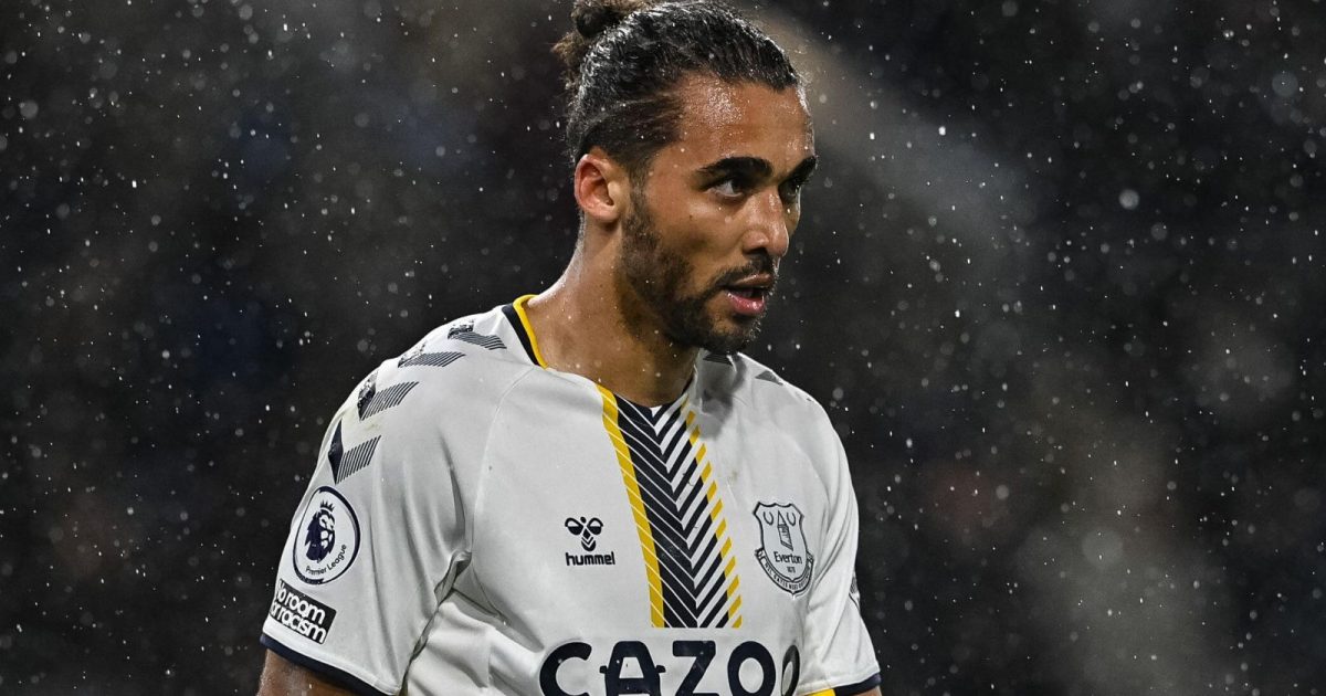 Arsenal target Dominic Calvert-Lewin looks glum