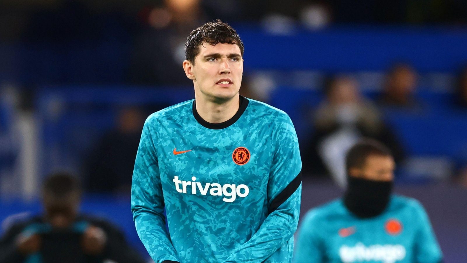 Andreas Christensen during a warm-up