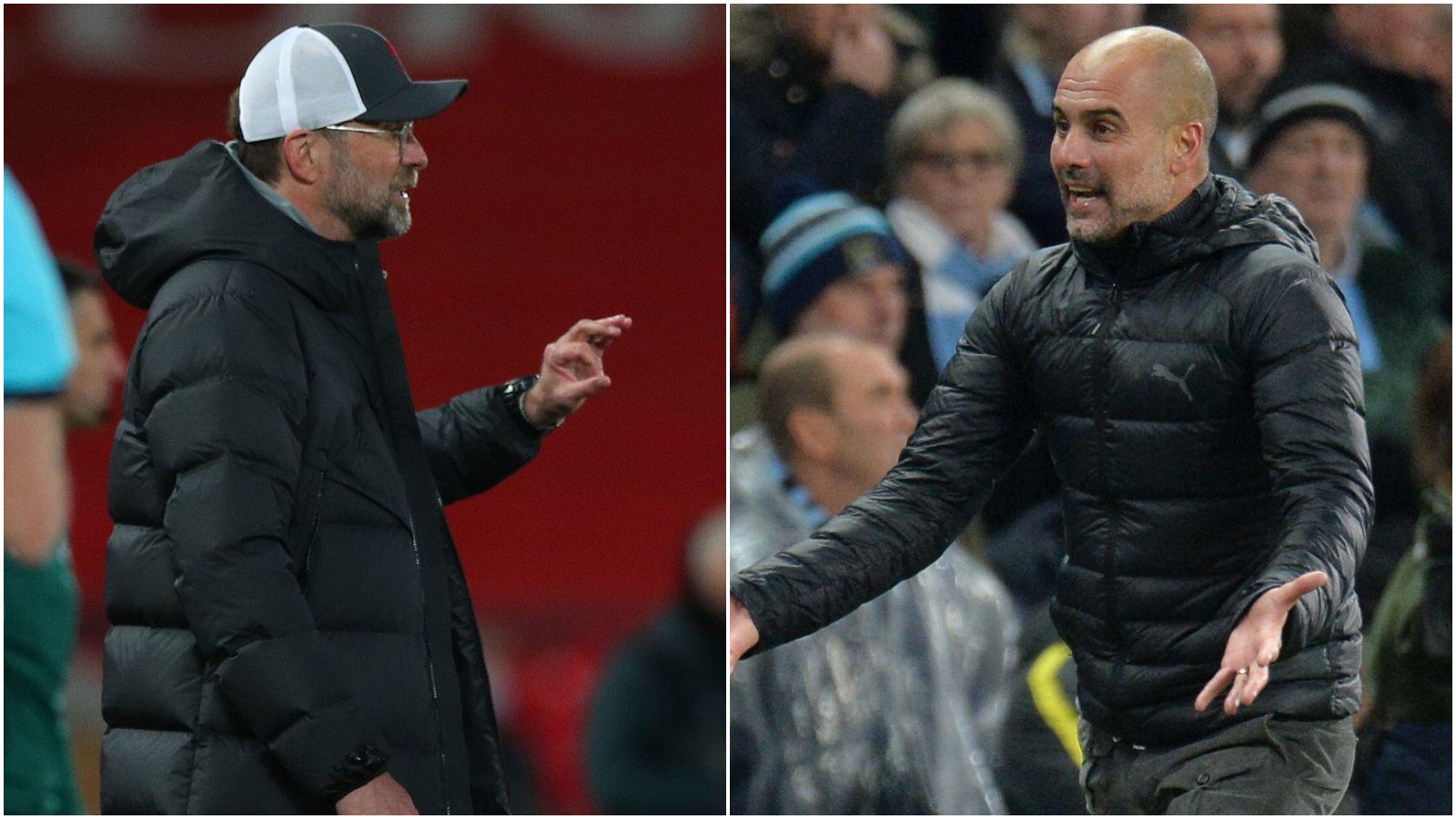Jurgen Klopp and Pep Guardiola