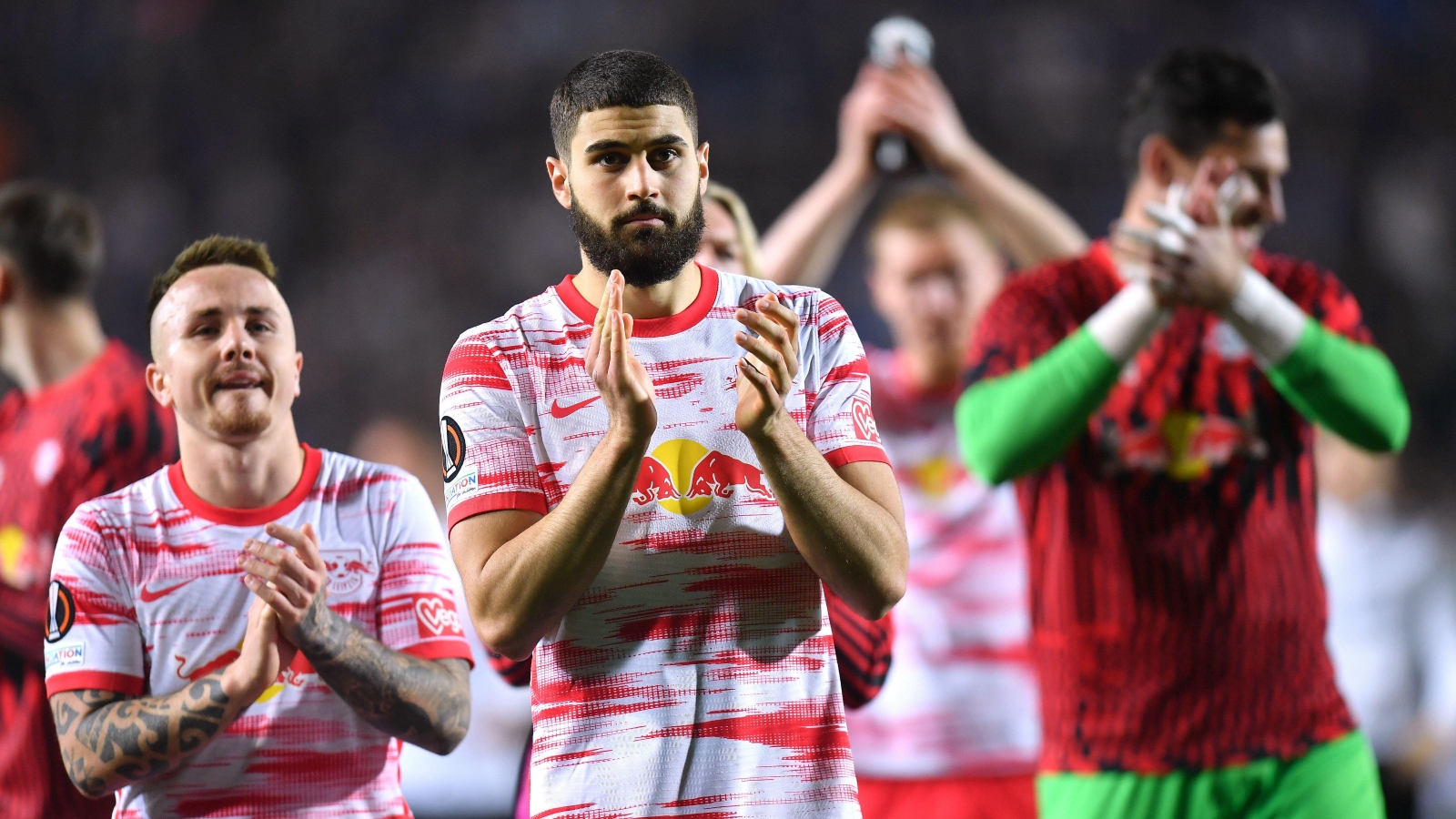 Reported Chelsea target Josko Gvardiol applauds the fans