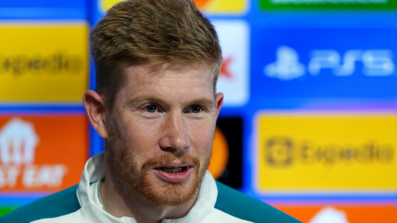 Kevin De Bruyne during a press conference