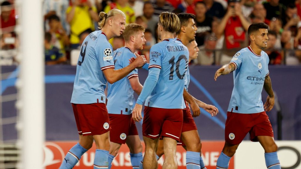 Man City Sevilla Sevilla 0-4 Man City: Haaland scores twice (obviously) as Guardiola's