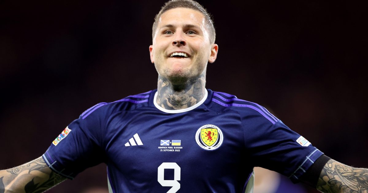 Scotland 30 Ukraine Dykes scores two headers; Everton's Patterson