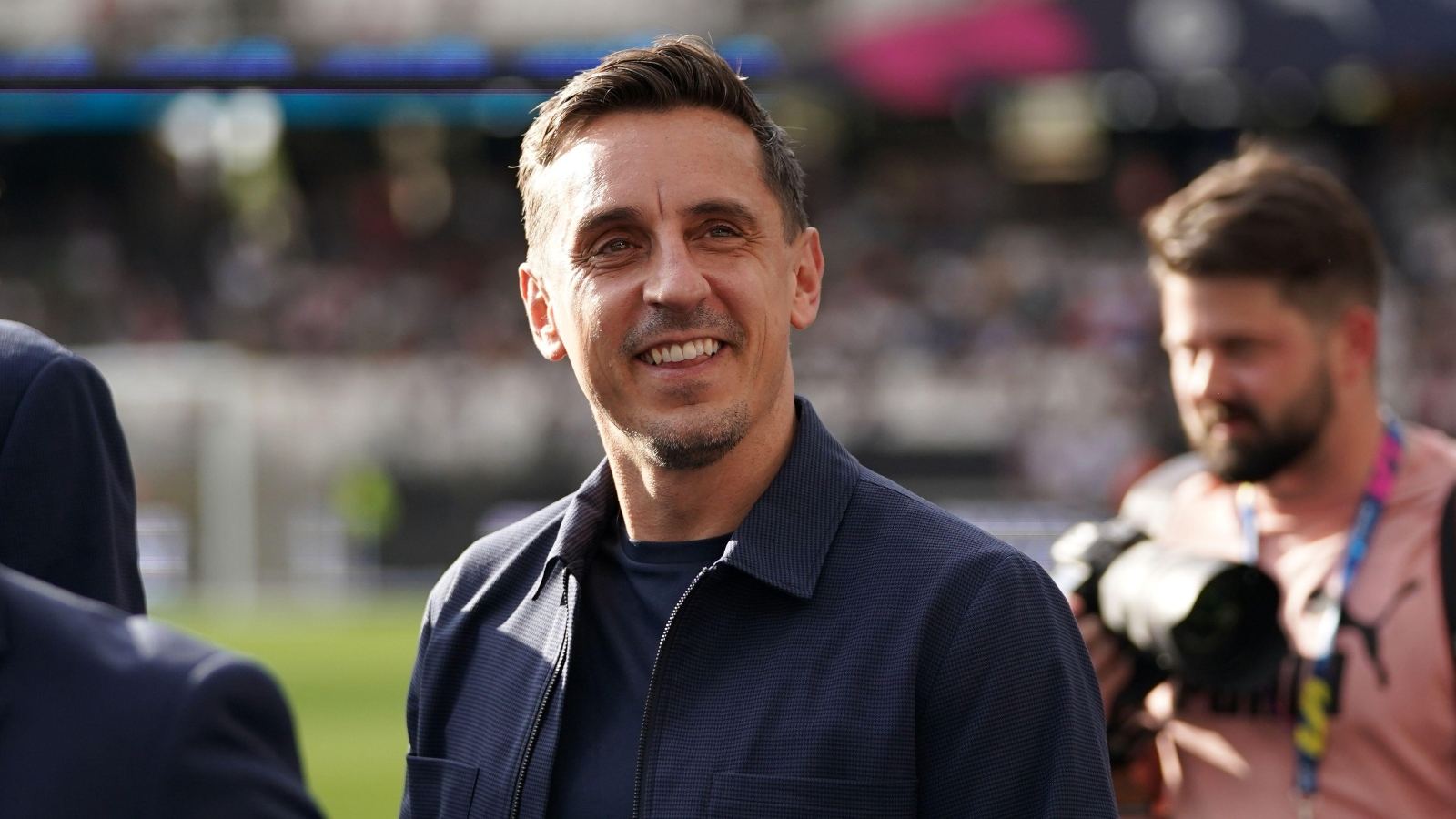 Gary Neville before Soccer Aid