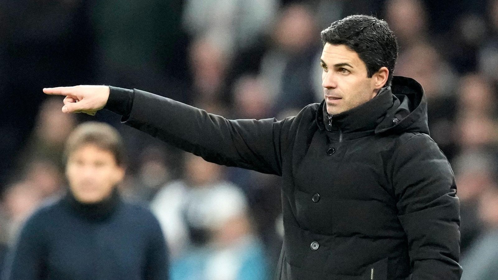 Arsenal manager Mikel Arteta during a match