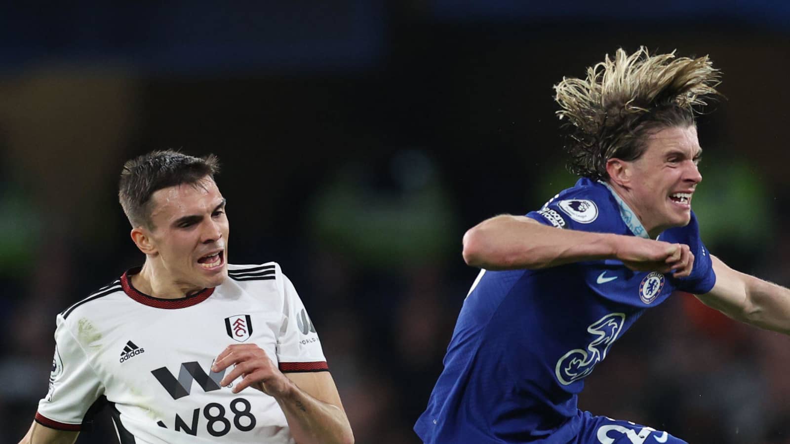 Joao Palhinha, Conor Gallagher, Fulham v Chelsea, February 2023