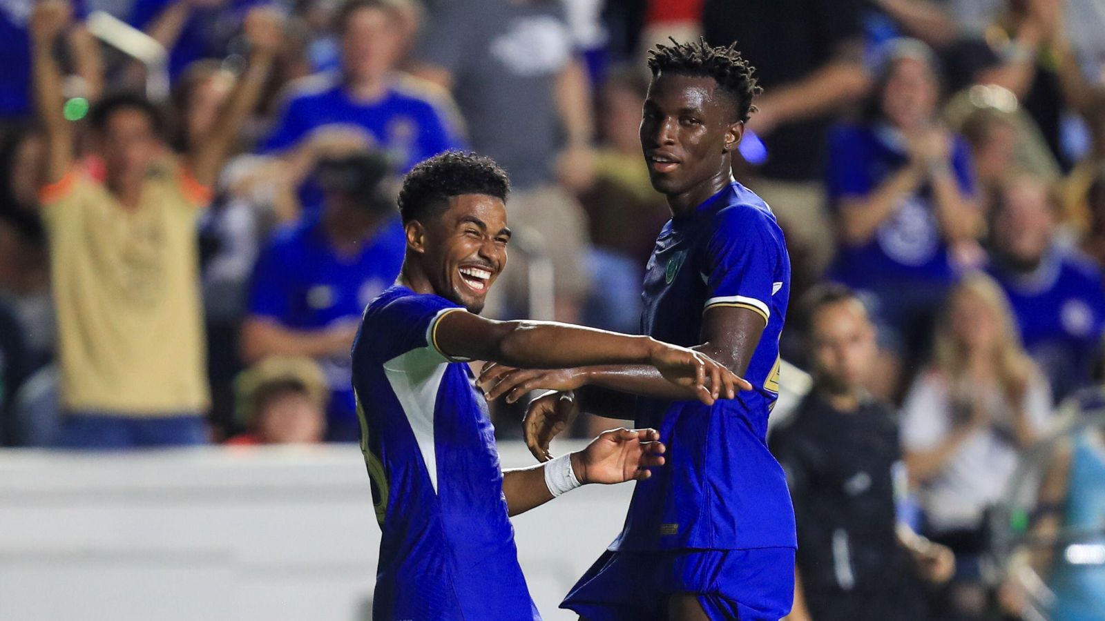 Chelsea duo in action