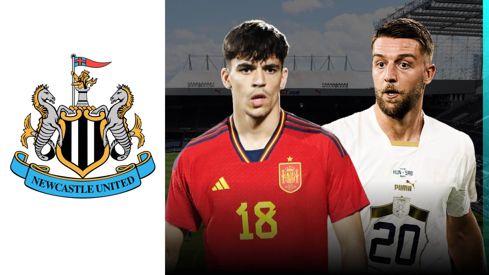 Newcastle United reportedly want to sign Gabri Veiga or Sergej Milinkovic-Savic in January.