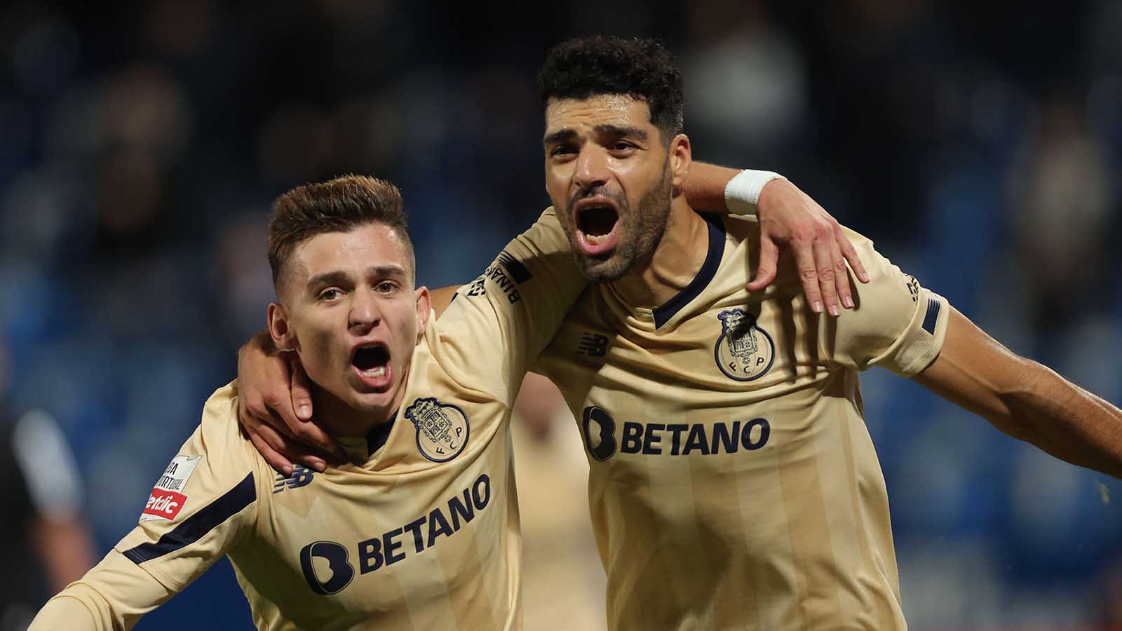 Francisco Conceicao and Mehdi Taremi of Porto