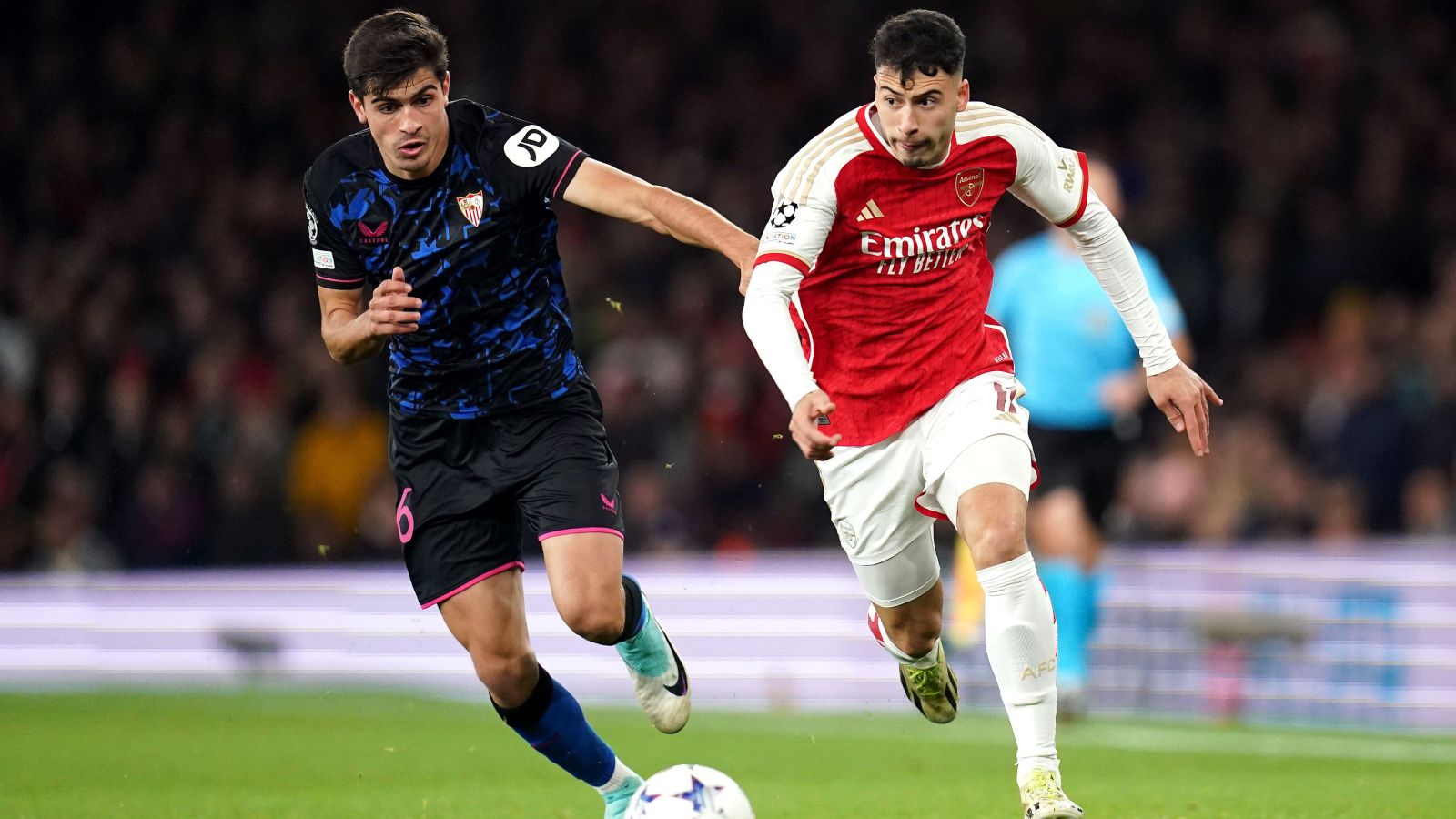 Martinelli runs Sevilla ragged as Arsenal pass another Champions League test with flying colours