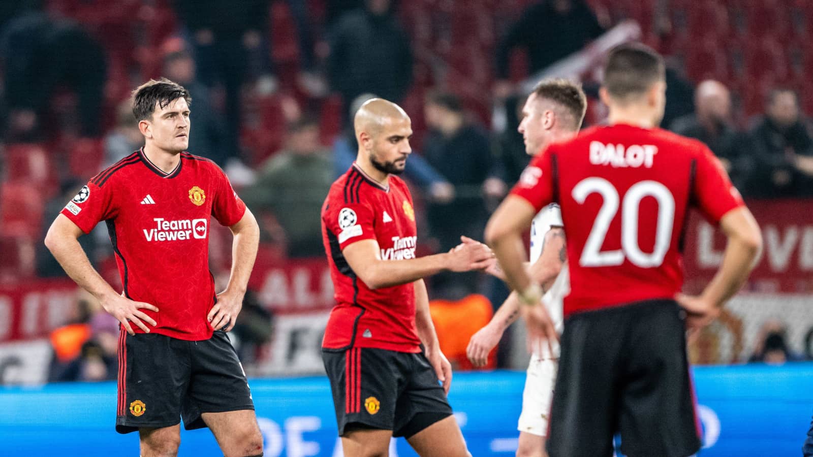 Harry Maguire, Sofyan Amrabat, Manchester United, November 2023