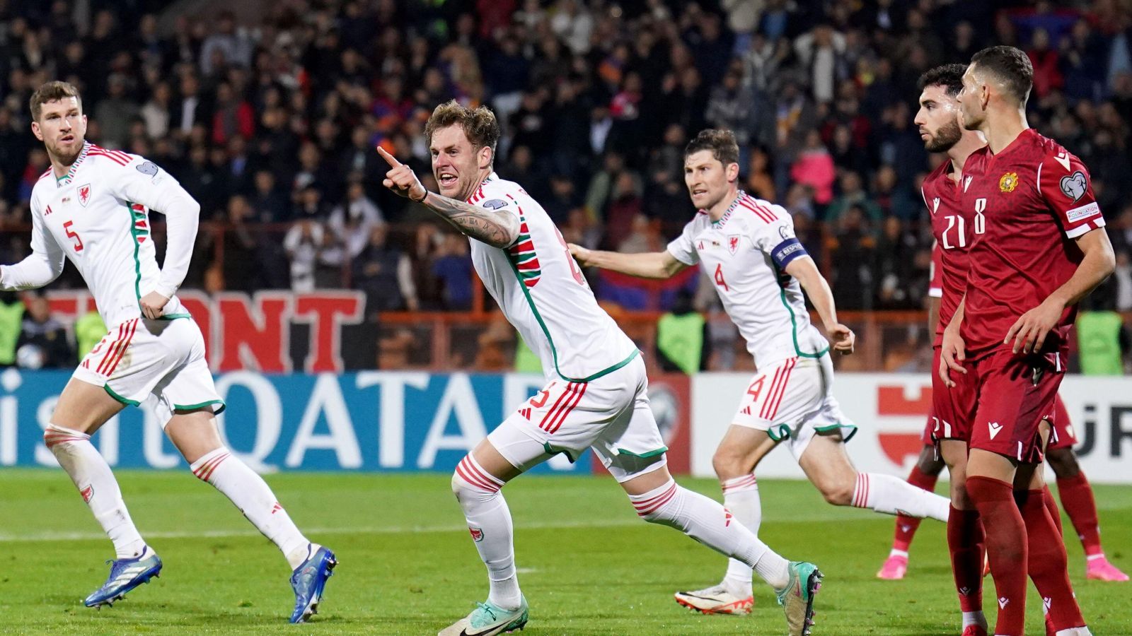 Armenia 1-1 Wales: The Dragons relying on Croatia slip-up for Euro ’24 qualification after stalemate