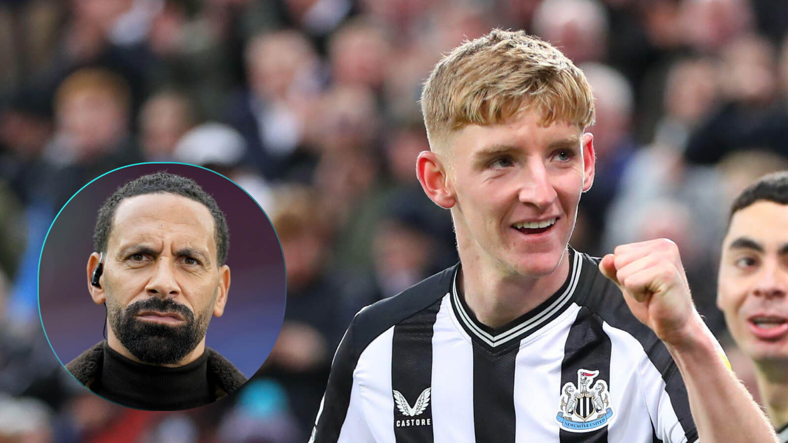 Rio Ferdinand says Anthony Gordon has proved him wrong at Newcastle.