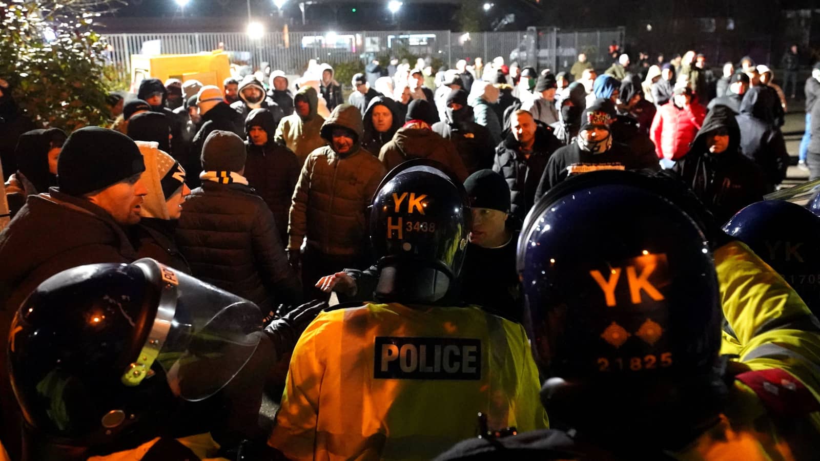 Legia Warsaw fans, Aston Villa, November 2023