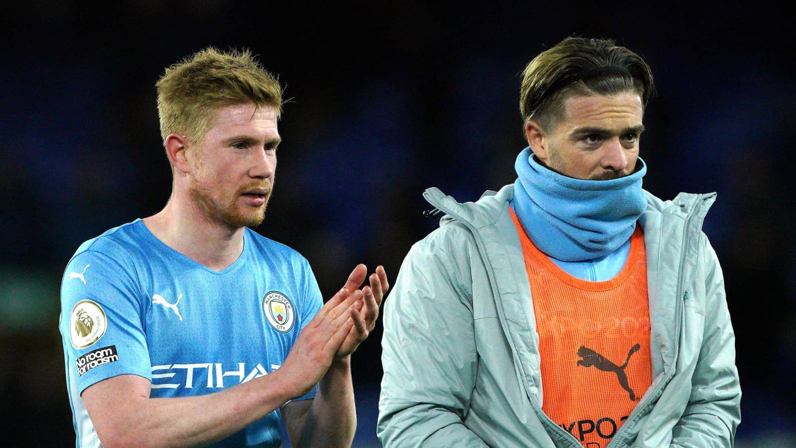 Kevin De Bruyne, Jack Grealish, Manchester City, February 2022