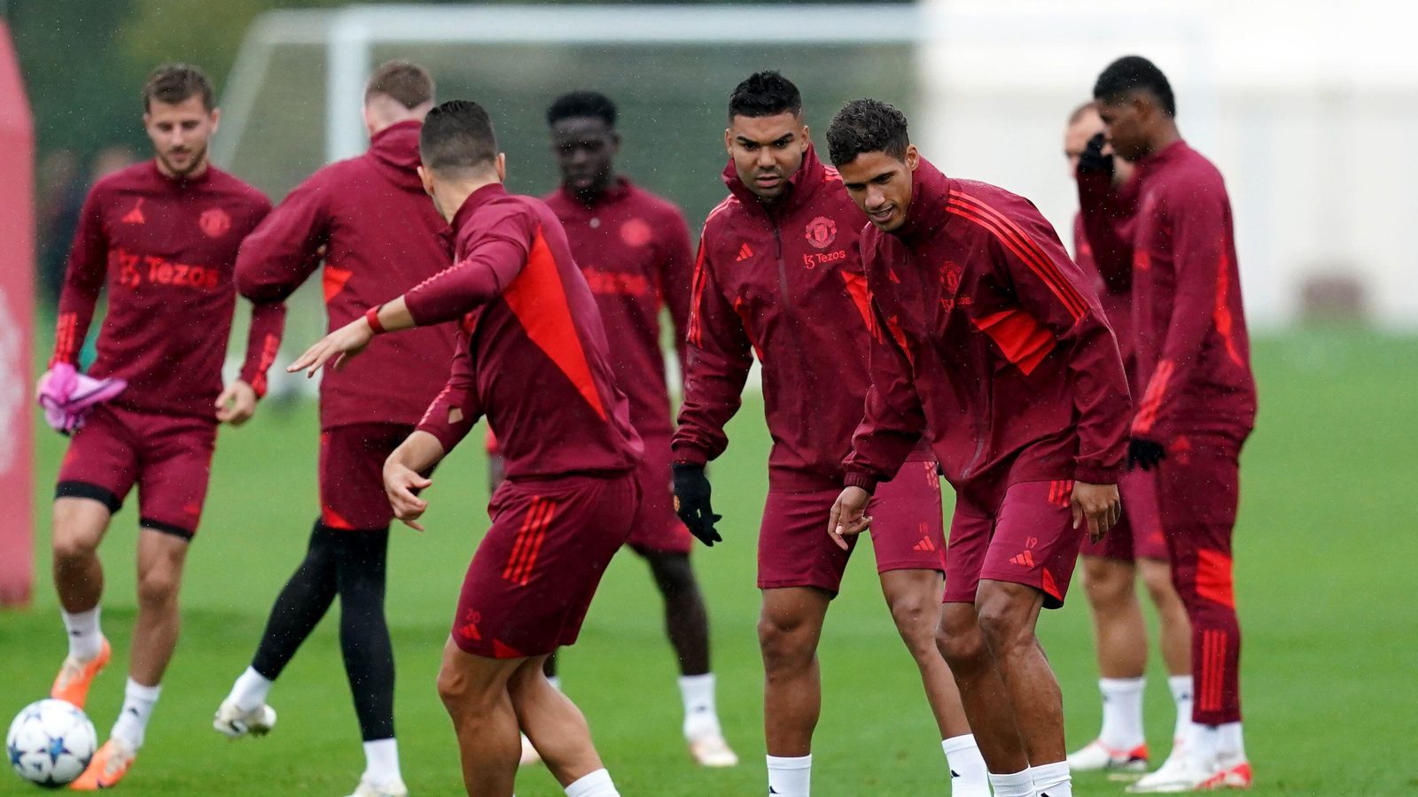 Man Utd duo Casemiro and Raphael Varane
