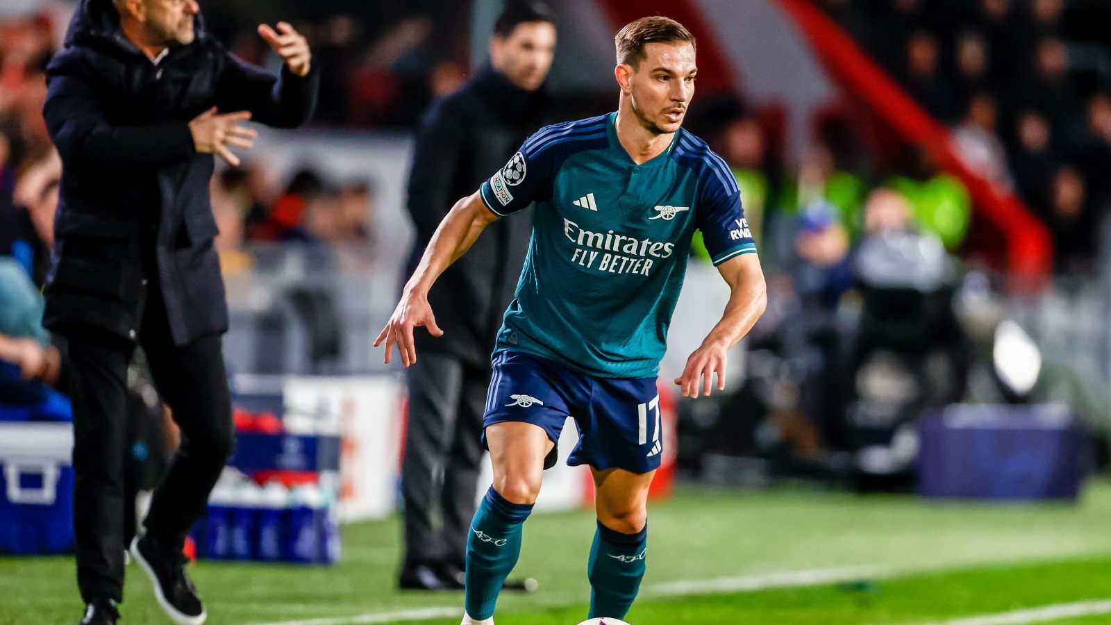 Arsenal defender Cedric Soares during a match.