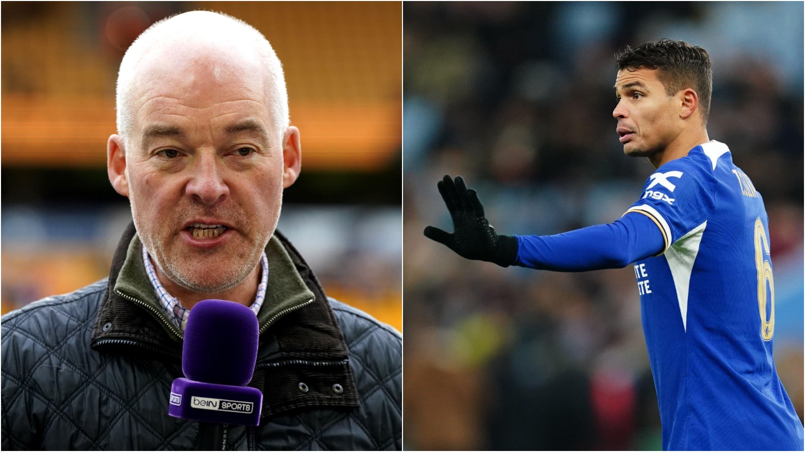 Jon Champion aims brutal dig at Thiago Silva on ITV commentatary in response to wife’s X post